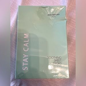LALA Skin Stay Calm Soothing Sheet Masks. NIB. Sealed.